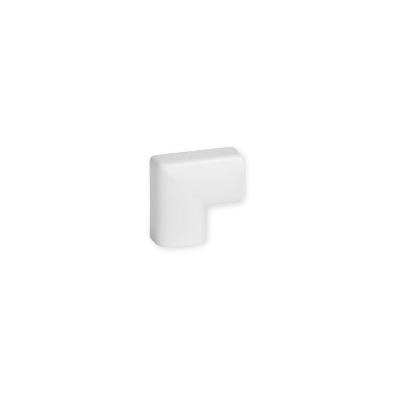 Angle plat pour goulotte TM 22x 12.5, blanc