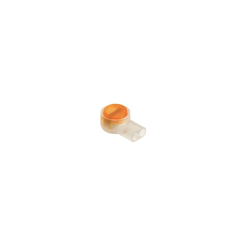 Connecteur courant faible 2 entrées pour fils monobrins 0.4-0.9 mm