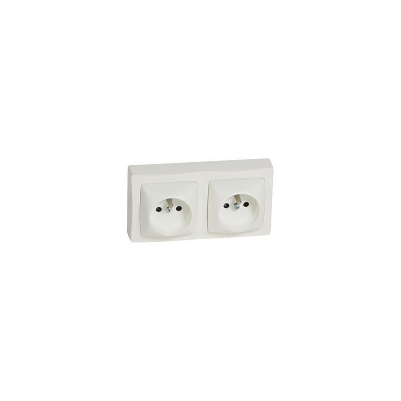 Prise de courant double saillie Legrand (ASL) 16A 2P + T