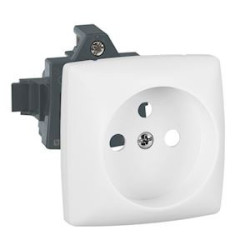 Prise de courant simple composable saillie Legrand sur goulotte 16A 2P + T