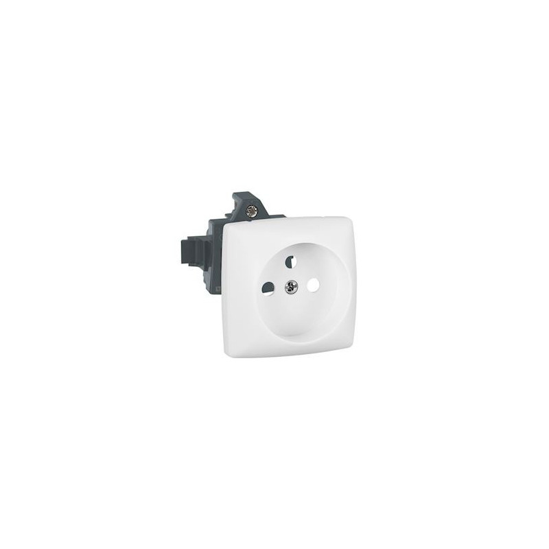 Prise de courant simple composable saillie Legrand sur goulotte 16A 2P + T