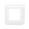 Plaque de finition Mosaic 2 modules blancs