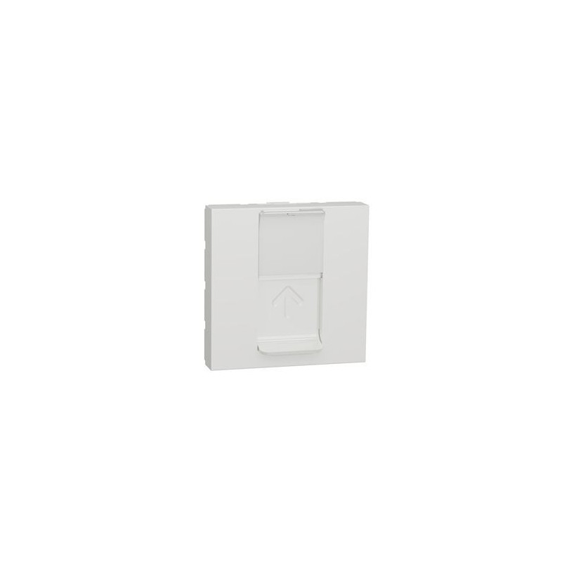 Prise pour 1 RJ45 S-One - spéciale goulotte - 2 mod - Blanc - méca seul