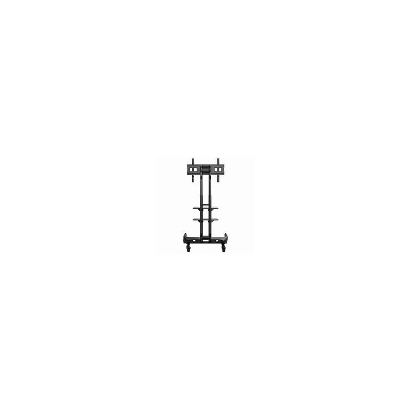 Support TV à roulettes, 32-70", Vesa 600 x 400, réglage hauteur 112+152 cm, 45.5 kg max