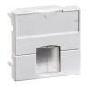 Support Actassi support non-adaptable 45 x 45mm, blanc polaire-volet incolore