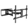 Support mural 2 bras, inclinaison 5/-15°, orientation 180°, Vesa 600 x 400, 60 kg