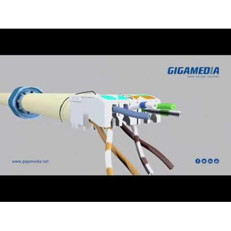 Connecteur RJ45 court 10G – classe Ea, 4 paires PoE, blindé