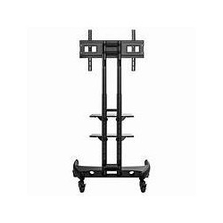 Support TV à roulettes 32-70 pouces – VESA 600 x 400, hauteur 112 + 152 cm, 45,5 kg