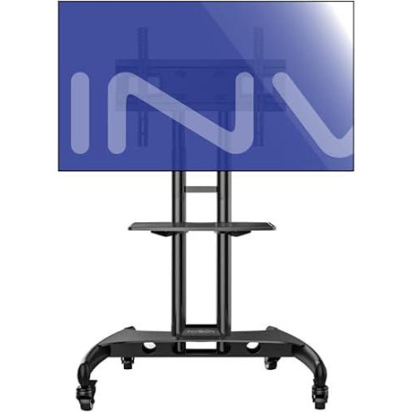 Support TV à roulettes 32-75, anti-basculement – VESA 600 x 400, 45,5 kg max