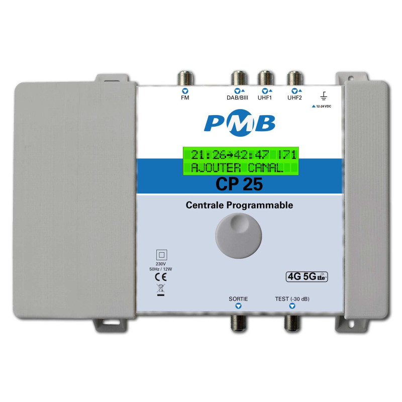 Centrale programmable TNT 60 dB – 2 entrées