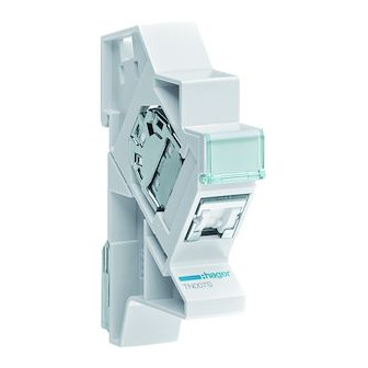 Connecteur RJ45 Cat 6 Hager – avec support modulaire, grade 2TV