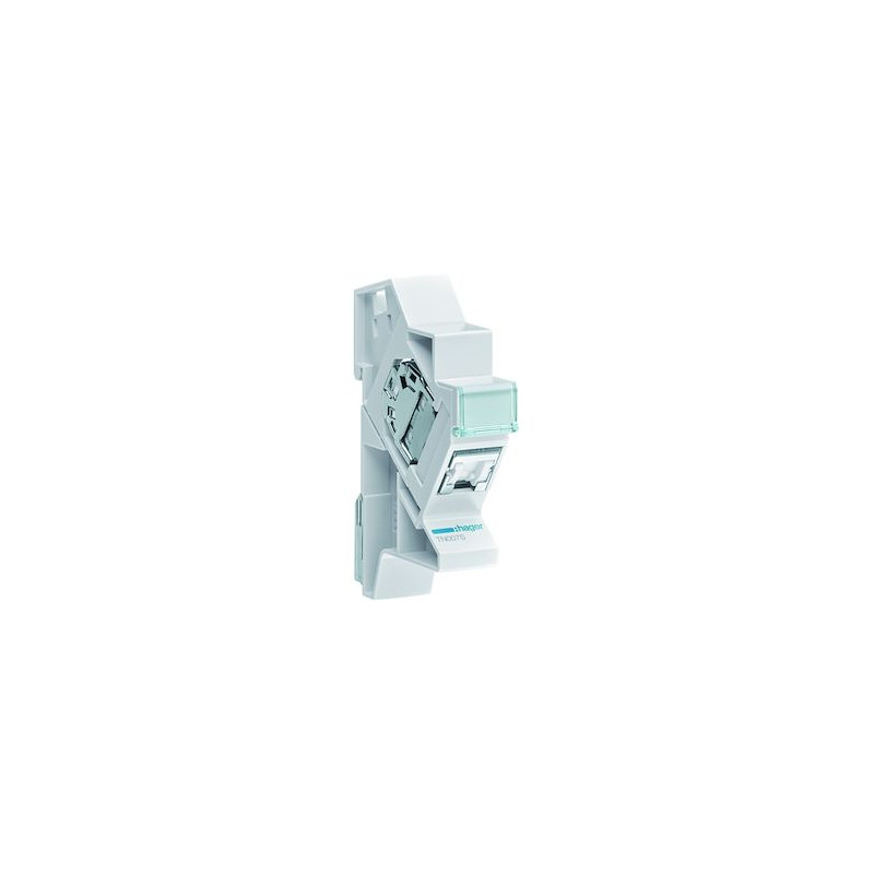 Connecteur RJ45 Cat 6 Hager – avec support modulaire, grade 2TV